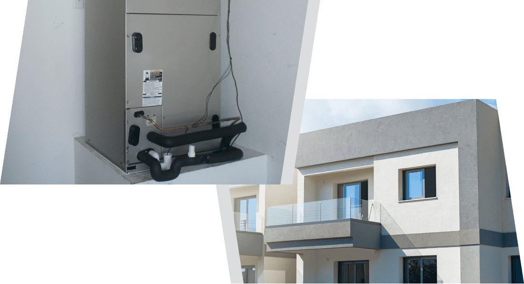 air handling unit installation in Apartments and Cottages