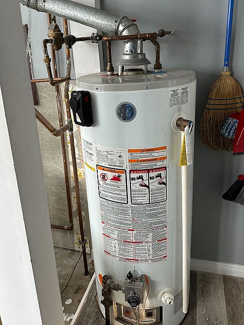 water heater tank installation